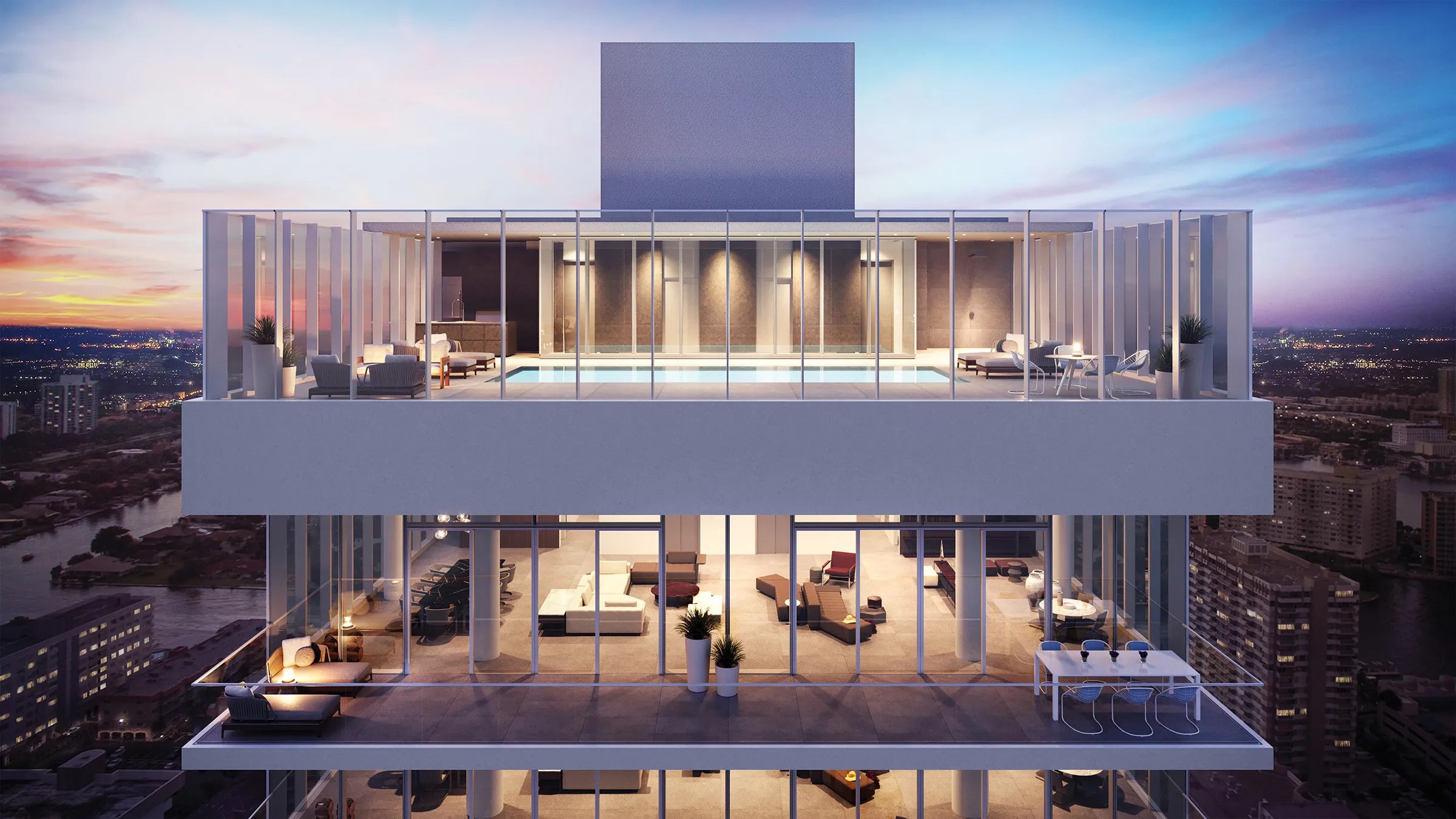 2000Ocean Duplex Sky Villa – Castell Blau