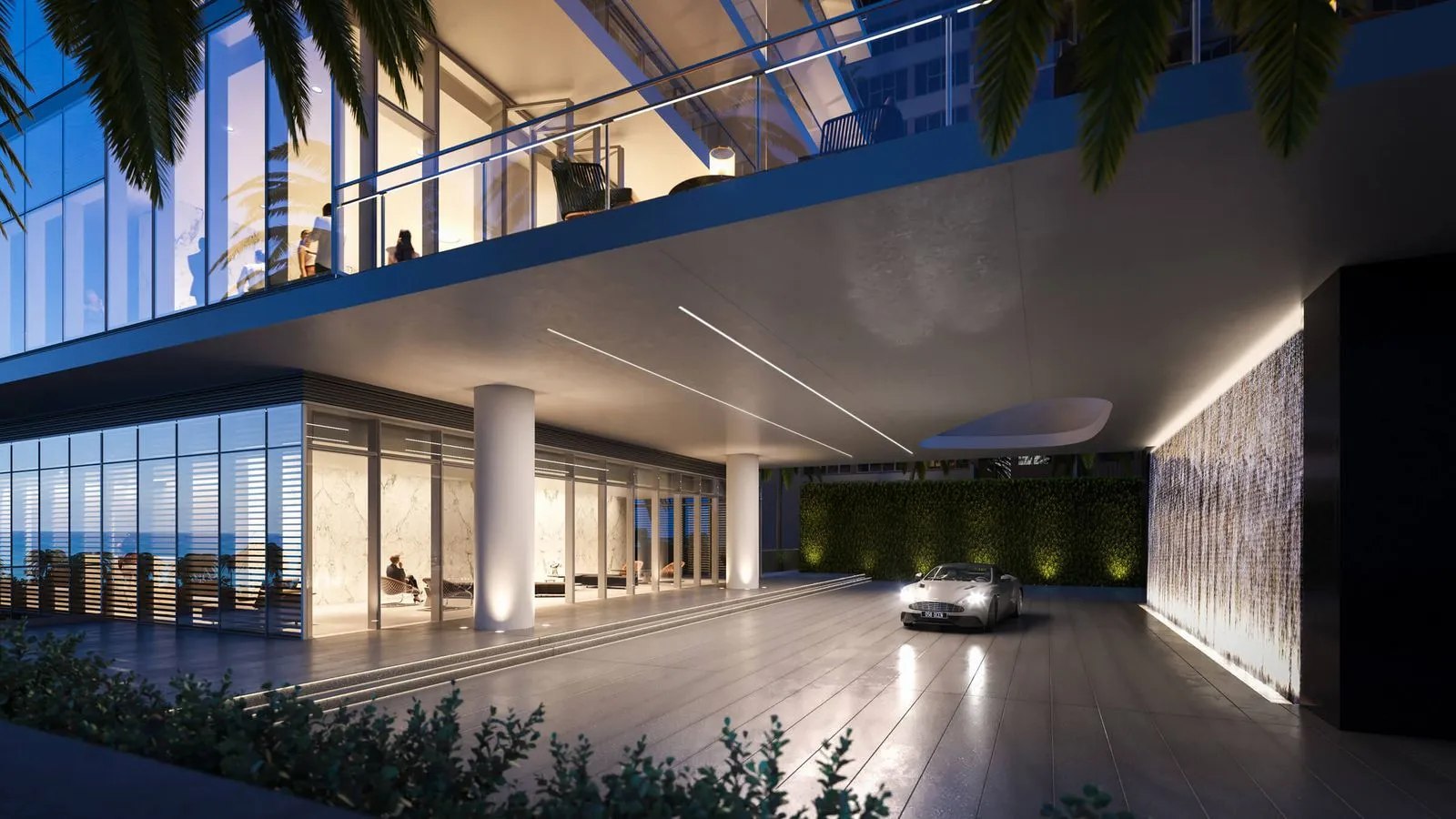 2000Ocean Entrance Porte Cochere – Castell Blau