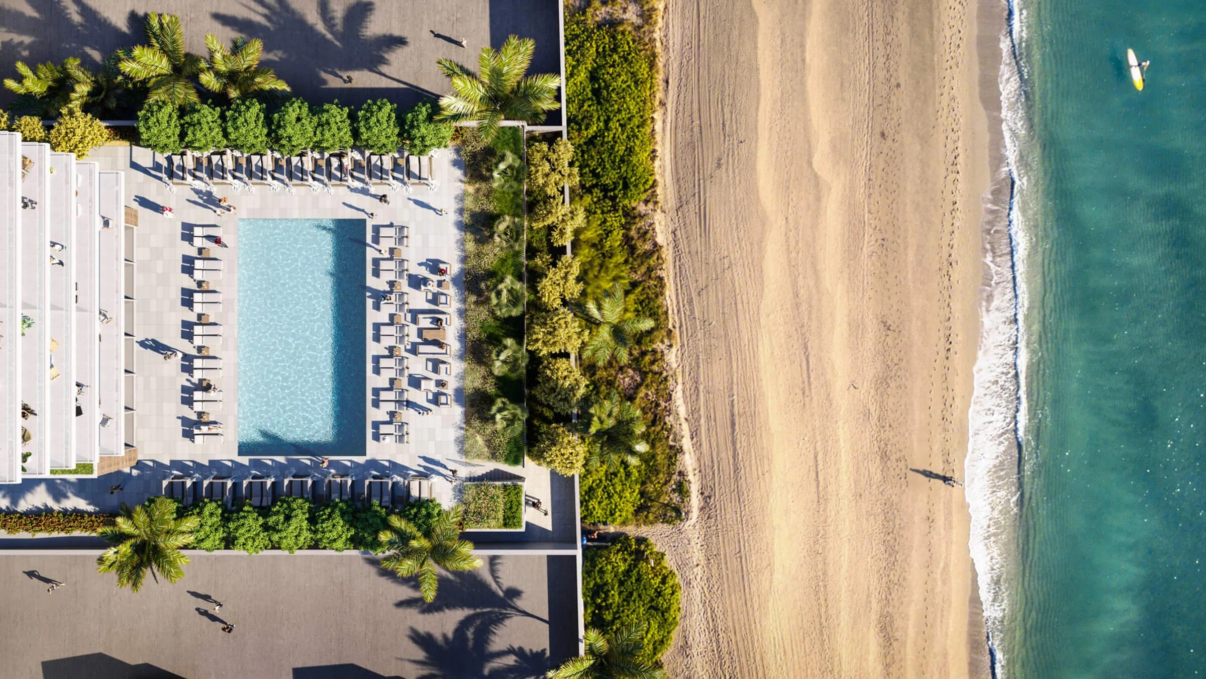 2000Ocean Pool Beach Aerial – Castell Blau