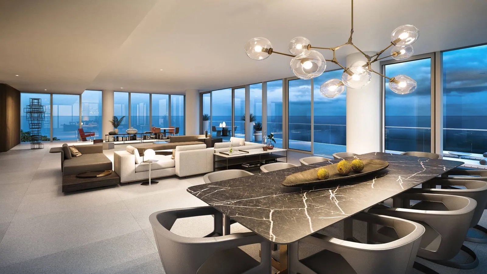 2000Ocean Residence Living Dining – Castell Blau