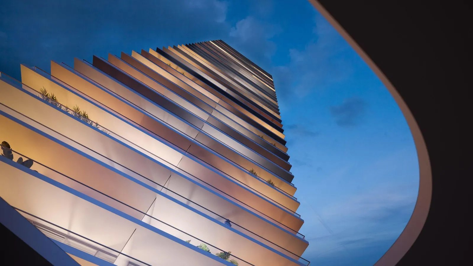 2000Ocean Tower Facade – Castell Blau