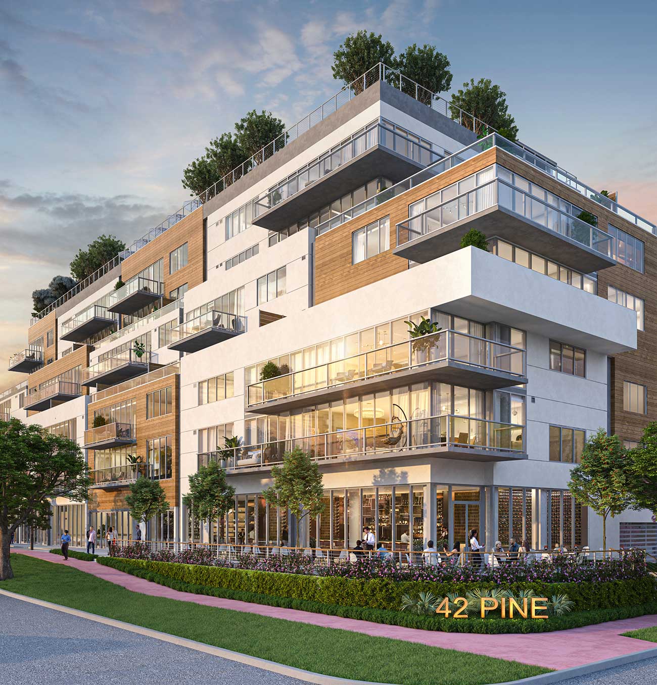 CB-42-Pine-Exterior-Terraces 42 Pine Exterior Terraces – Castell Blau