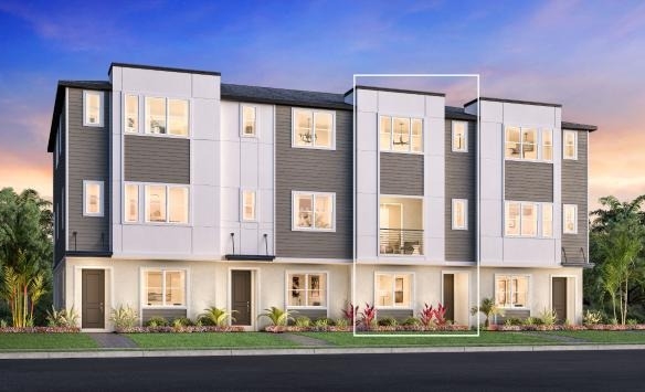 Alora Lake Nona Exterior Dusk – Castell Blau