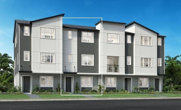 Alora Lake Nona Townhome Exterior – Castell Blau
