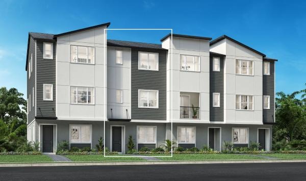 Alora Lake Nona Townhome Exterior – Castell Blau
