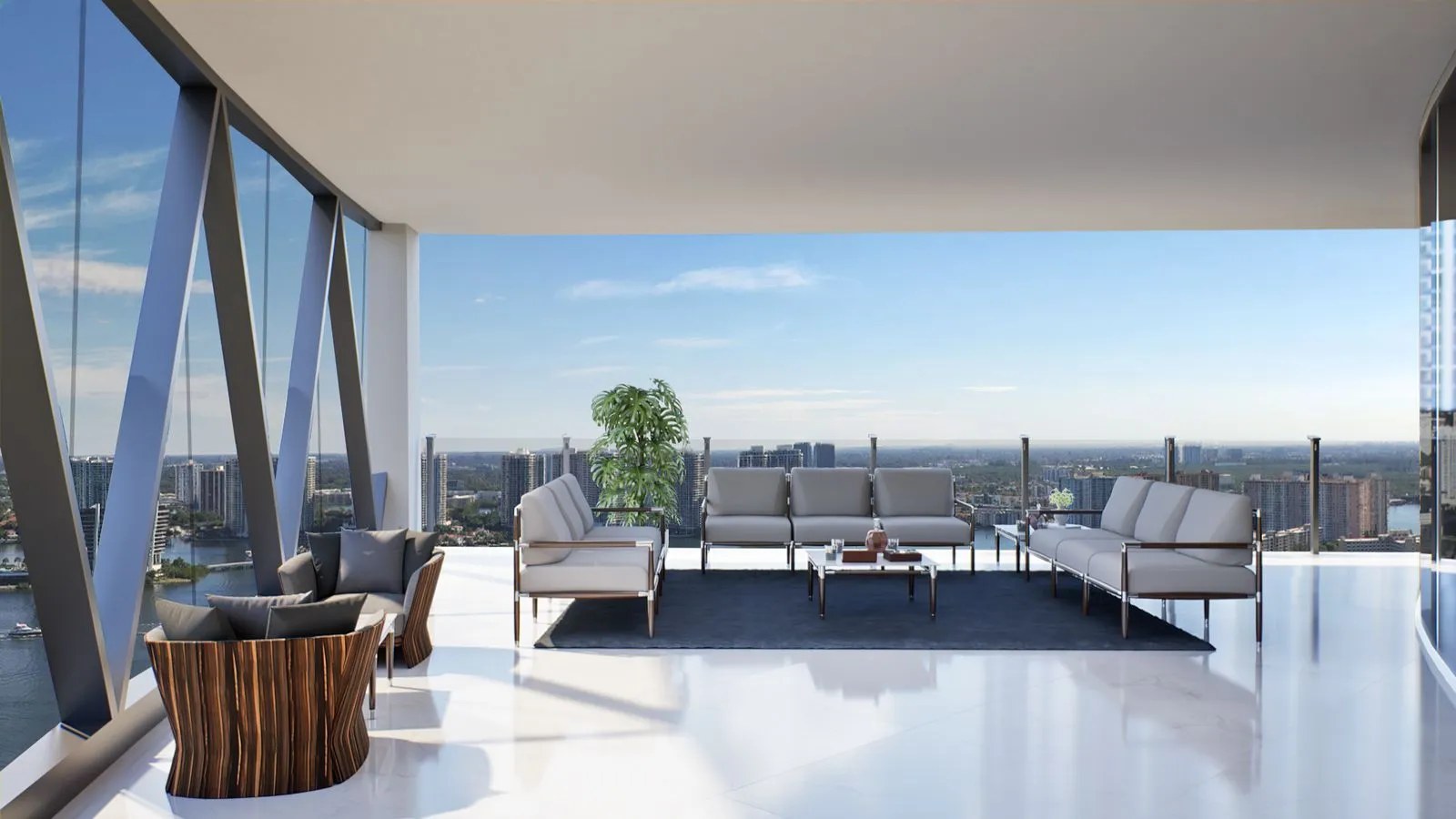 Bentley Residences – Lines 03-04 terrace lounge Bentley Residences – Lines 03-04 terrace lounge