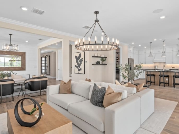 Estates at Nona Sound Living Room – Castell Blau