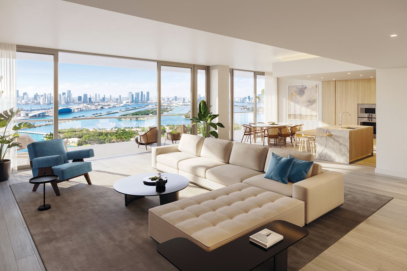 Five Park Living Room – Castell Blau