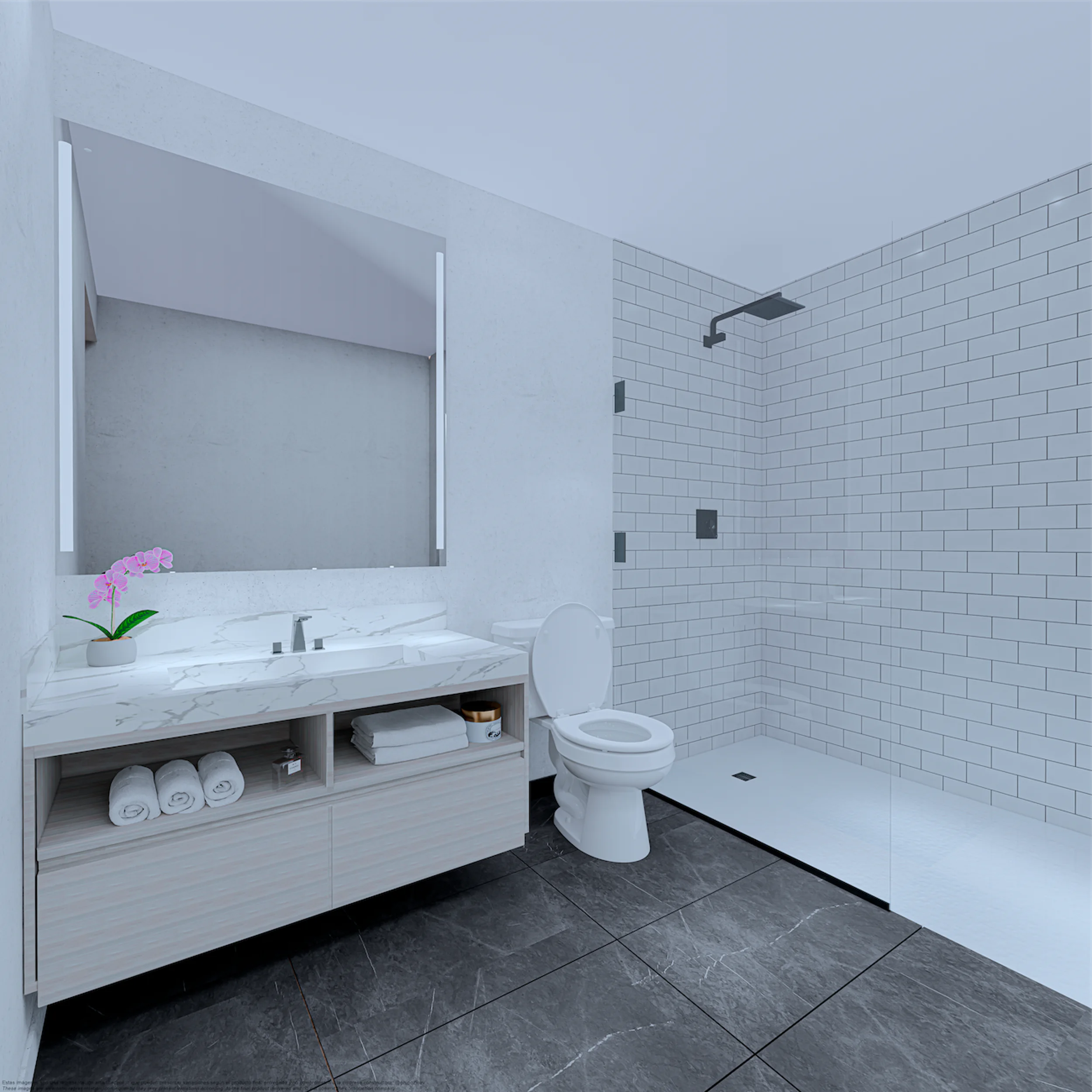 GZ Universal Tower Bathroom – Castell Blau
