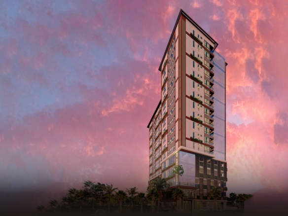 GZ Universal Tower Exterior Tower Dusk – Castell Blau