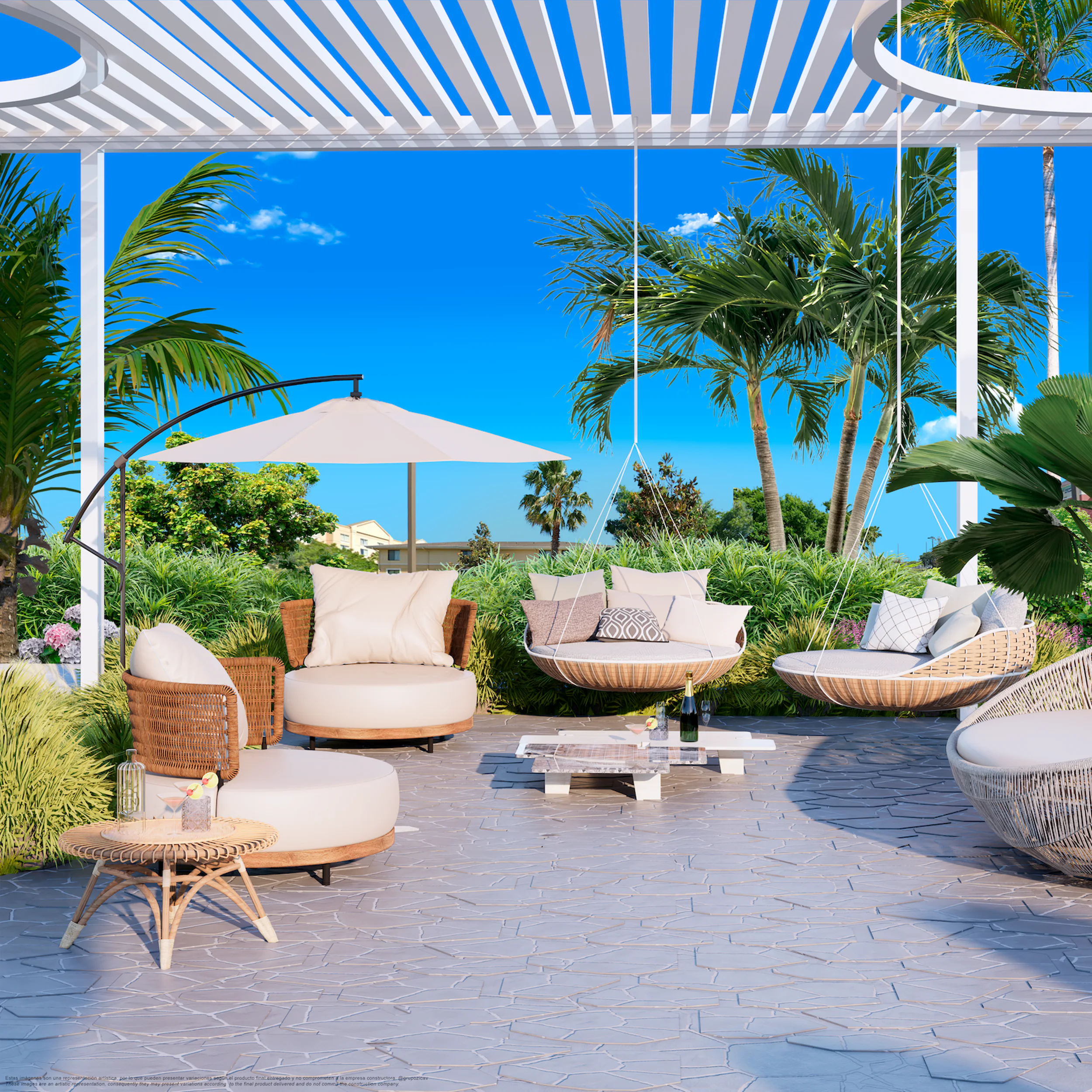 GZ Universal Tower Rooftop Terrace – Castell Blau