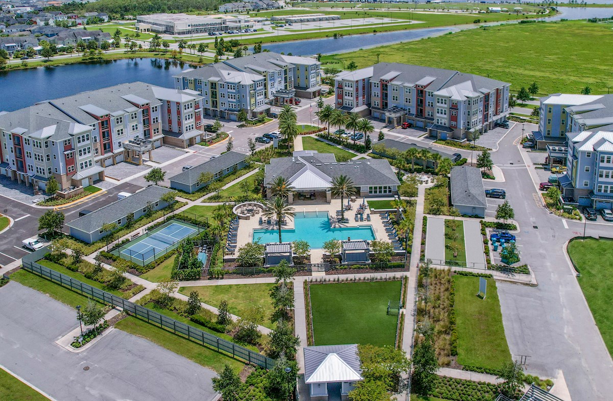 Gatherings Lake Nona Aerial Community – Castell Blau