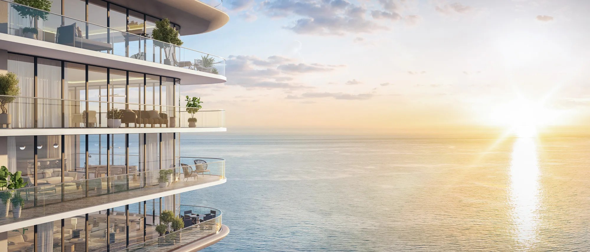 IconBeach Balconies Sunrise – Castell Blau