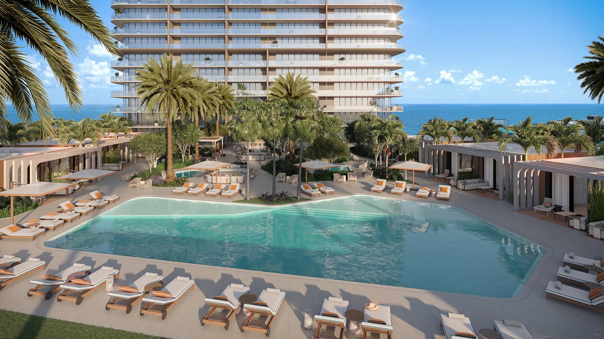 IconBeach Pool Aerial – Castell Blau