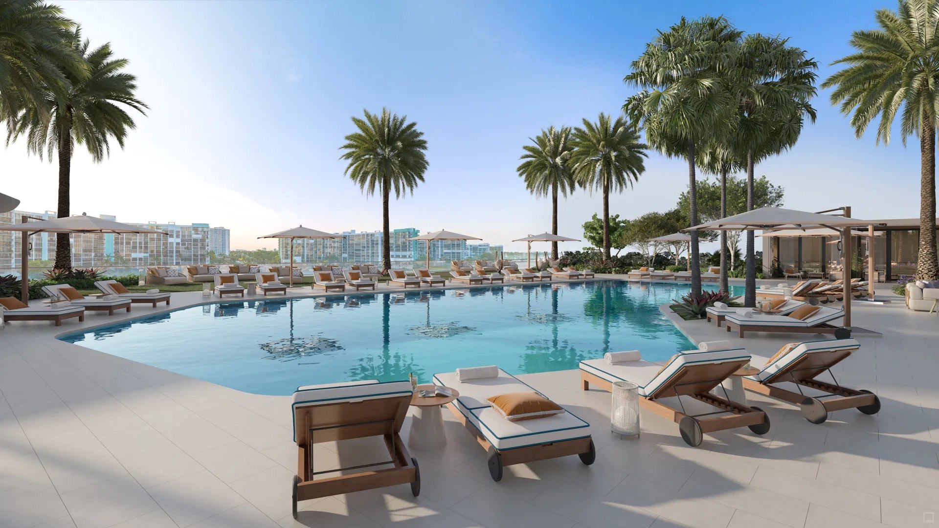 IconBeach Pool Deck – Castell Blau