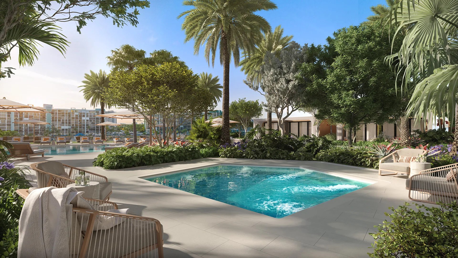 IconBeach Pool Garden – Castell Blau