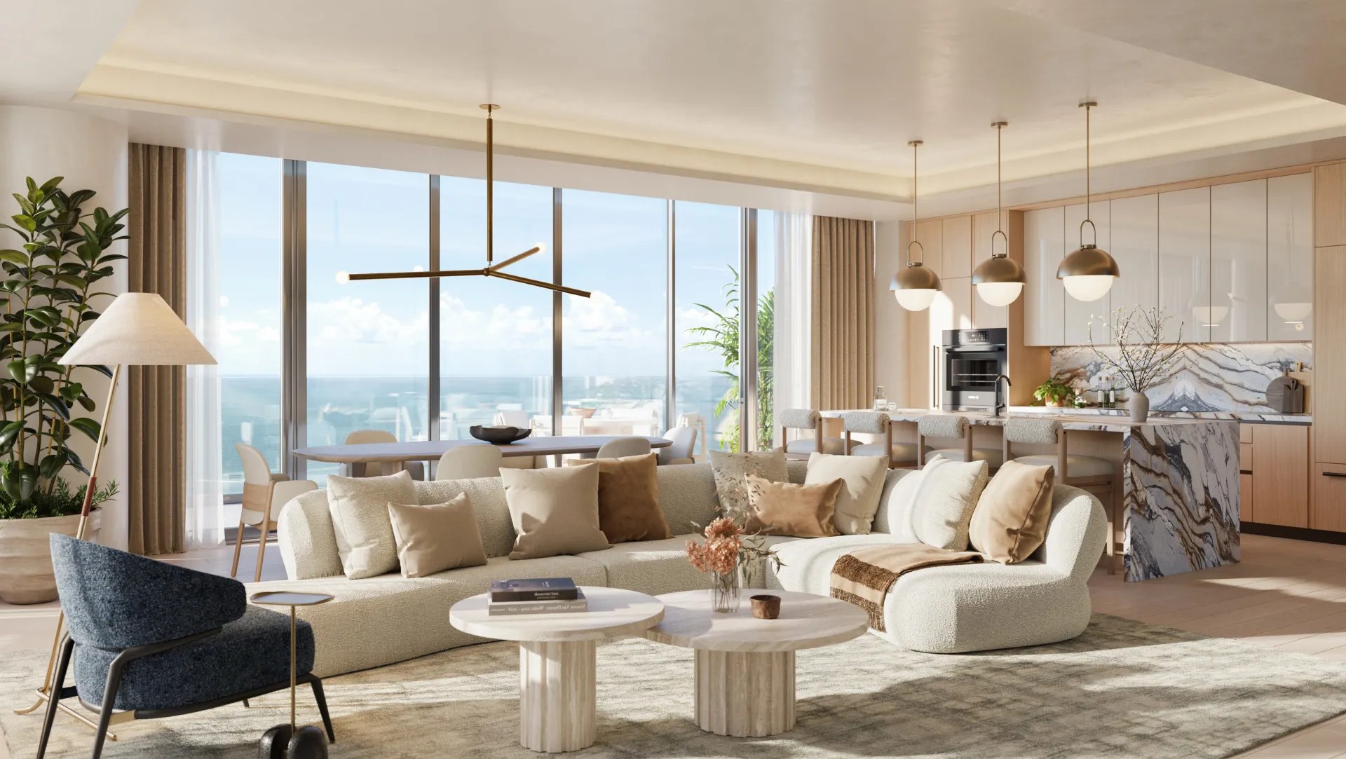 IconBeach Residence Living Room – Castell Blau