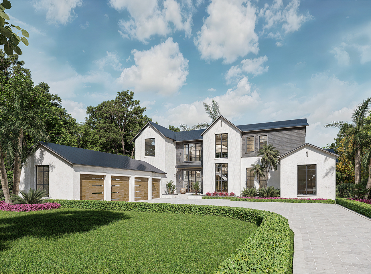 Lake Sheen Sound Front Elevation – Castell Blau