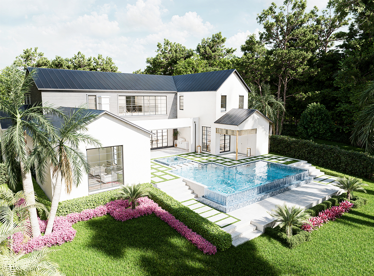 Lake Sheen Sound Pool Terrace – Castell Blau