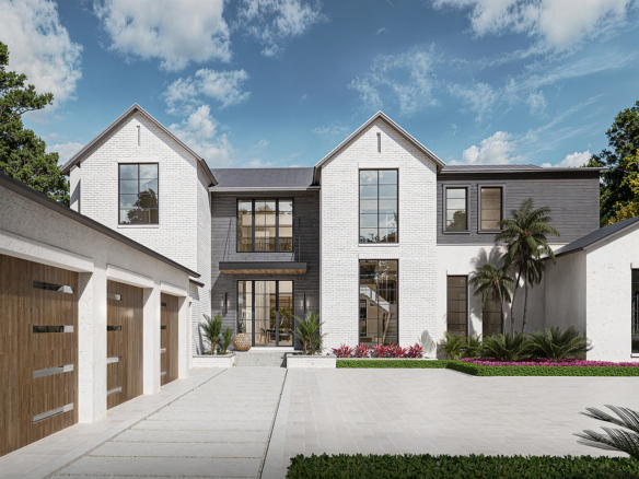 Lake Sheen Sound Rear Elevation – Castell Blau