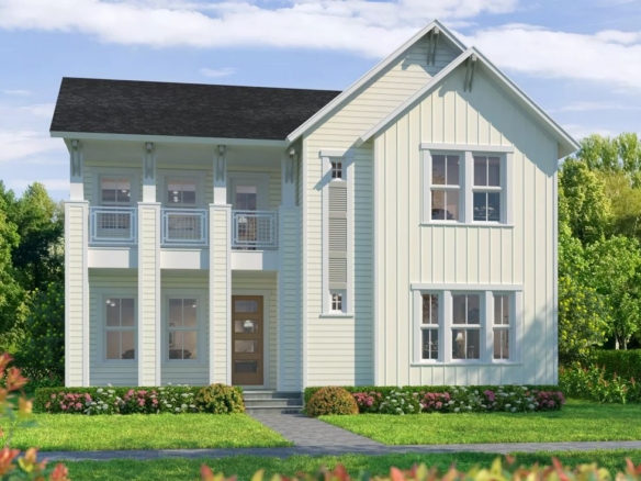 Laureate Park Farmhouse Exterior – Castell Blau