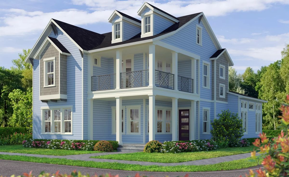 Laureate Park Porch Exterior – Castell Blau