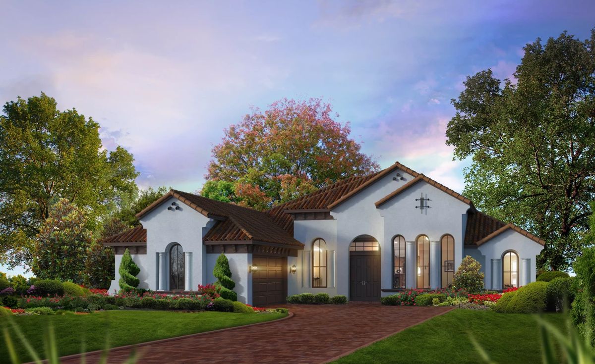 Live Oak Estates Estate Elevation C – Castell Blau