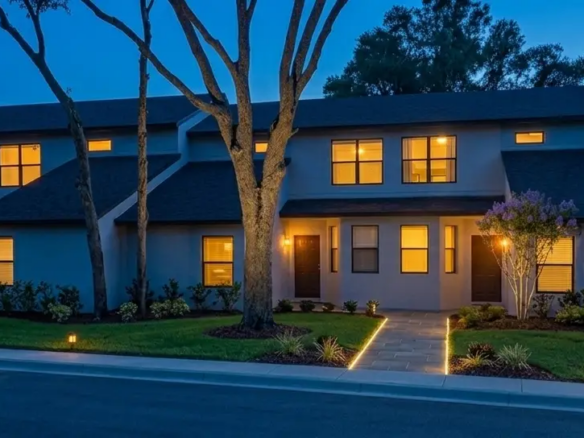 New Rosemont townhomes Orlando – Facade Rendering