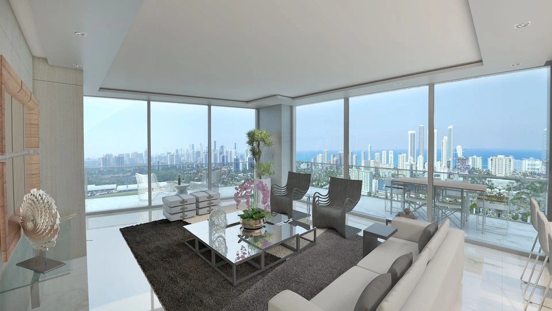 OasisHallandale Living Room – Castell Blau