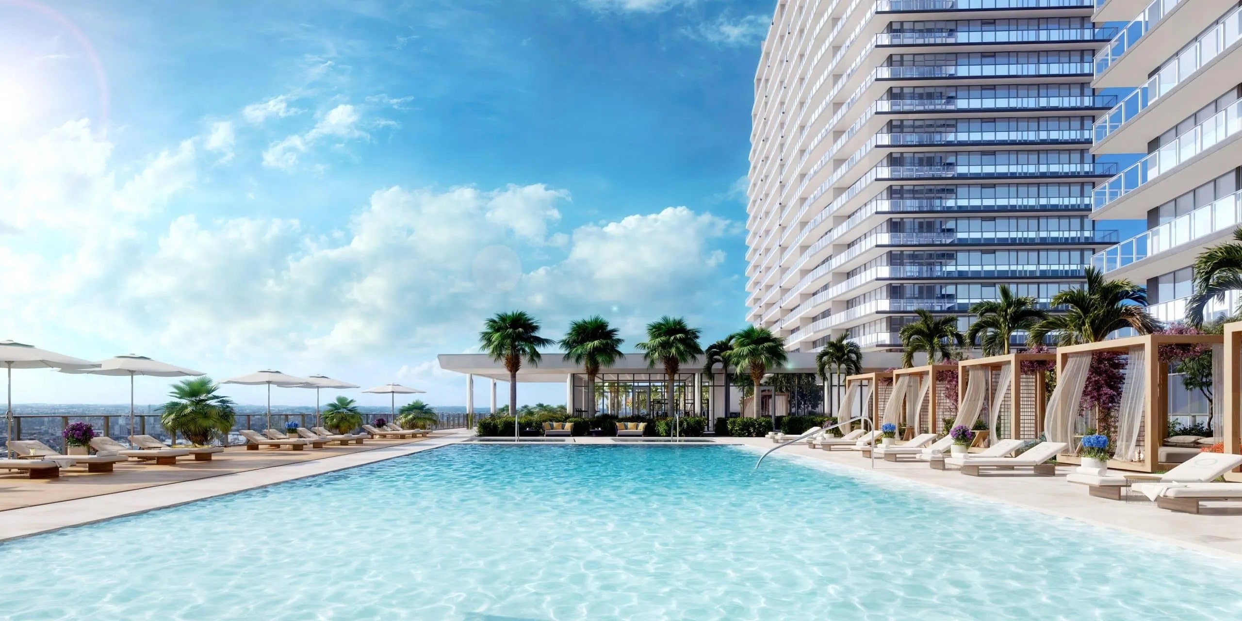 OasisHallandale Pool Deck Cabanas – Castell Blau