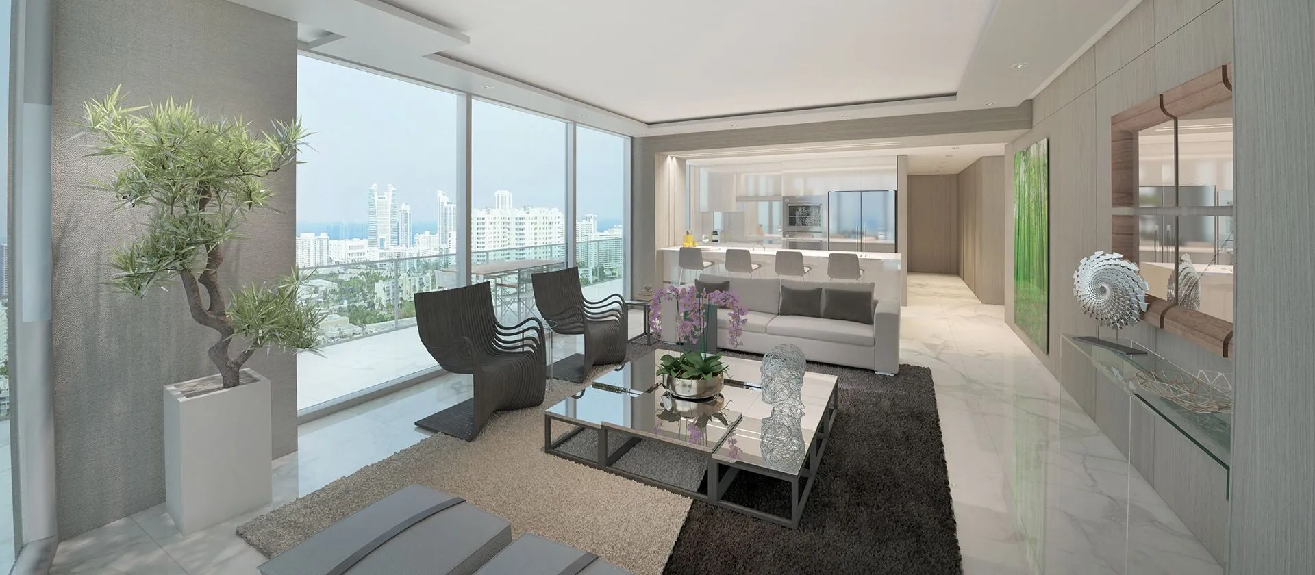 OasisHallandale Residence Living Dining – Castell Blau