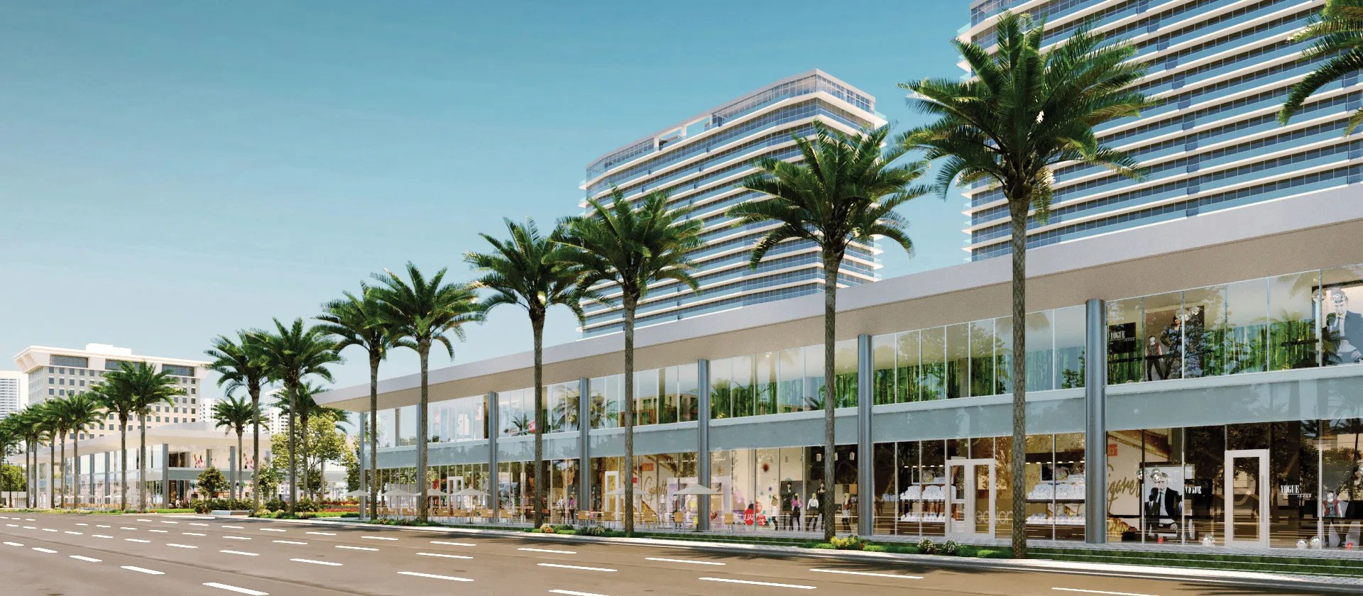 OasisHallandale Retail Promenade – Castell Blau