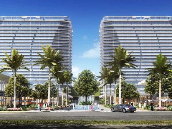 OasisHallandale Towers Exterior – Castell Blau