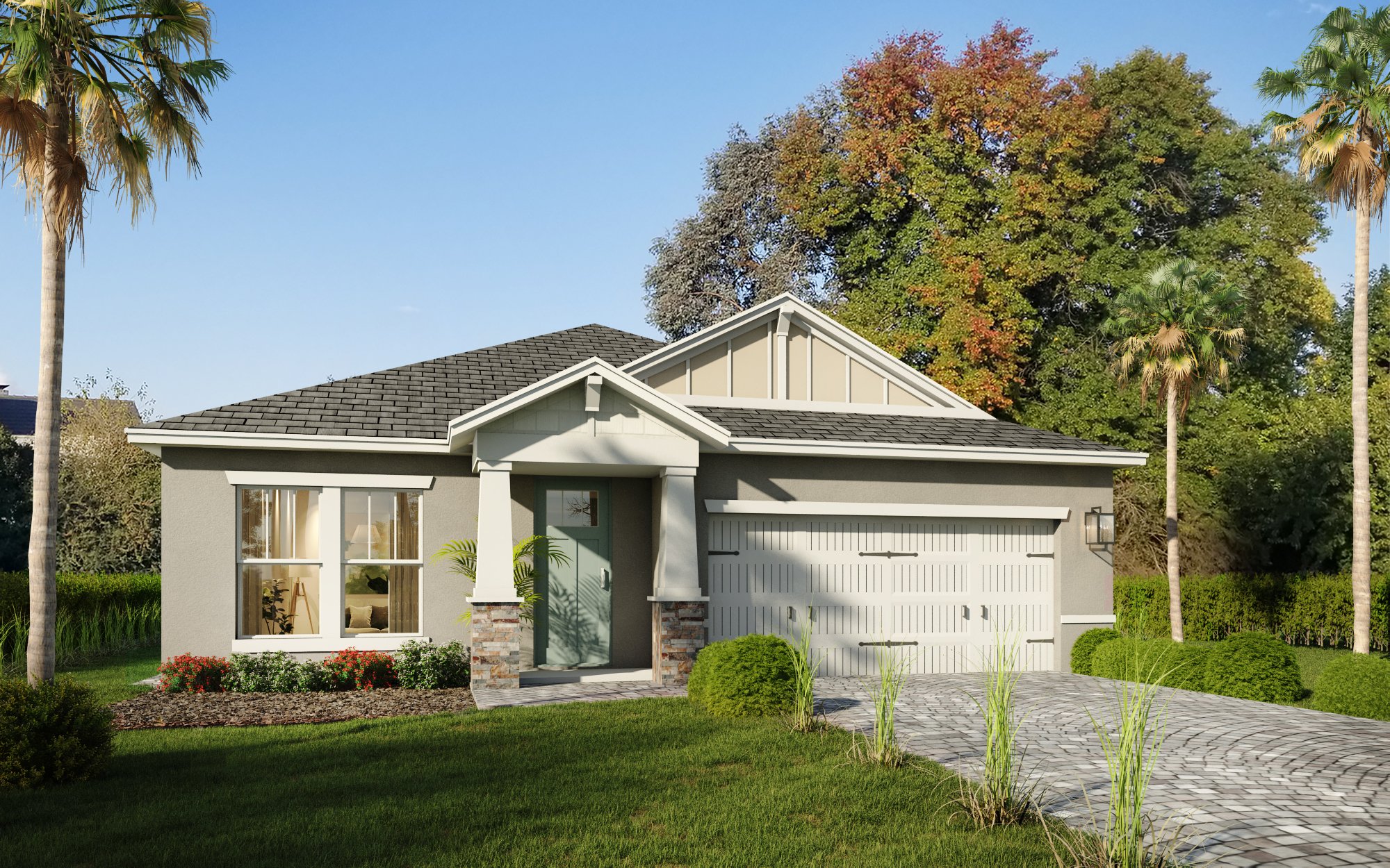 Palm Village Home Exterior A – Castell Blau