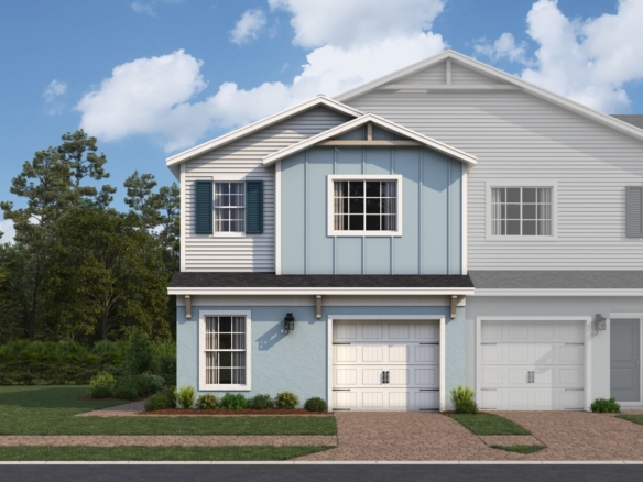 Reeves Place Townhome Exterior A – Castell Blau