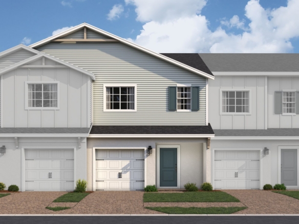 Reeves Place Townhome Exterior B – Castell Blau
