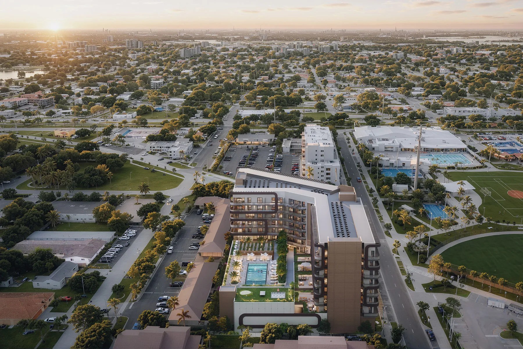 Seven Park – Aerial neighborhood