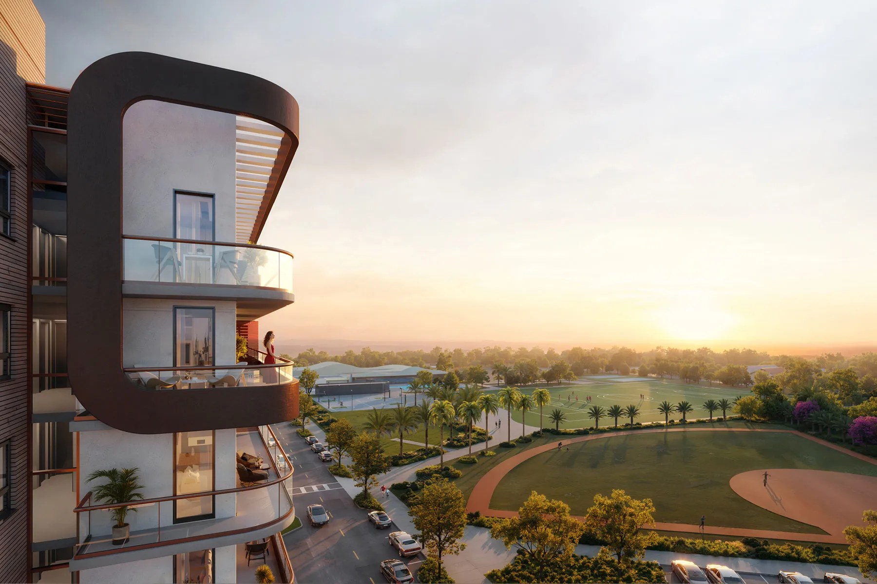 Seven Park – Balcony park view