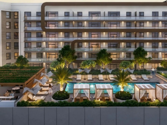 Seven Park – Exterior aerial pool