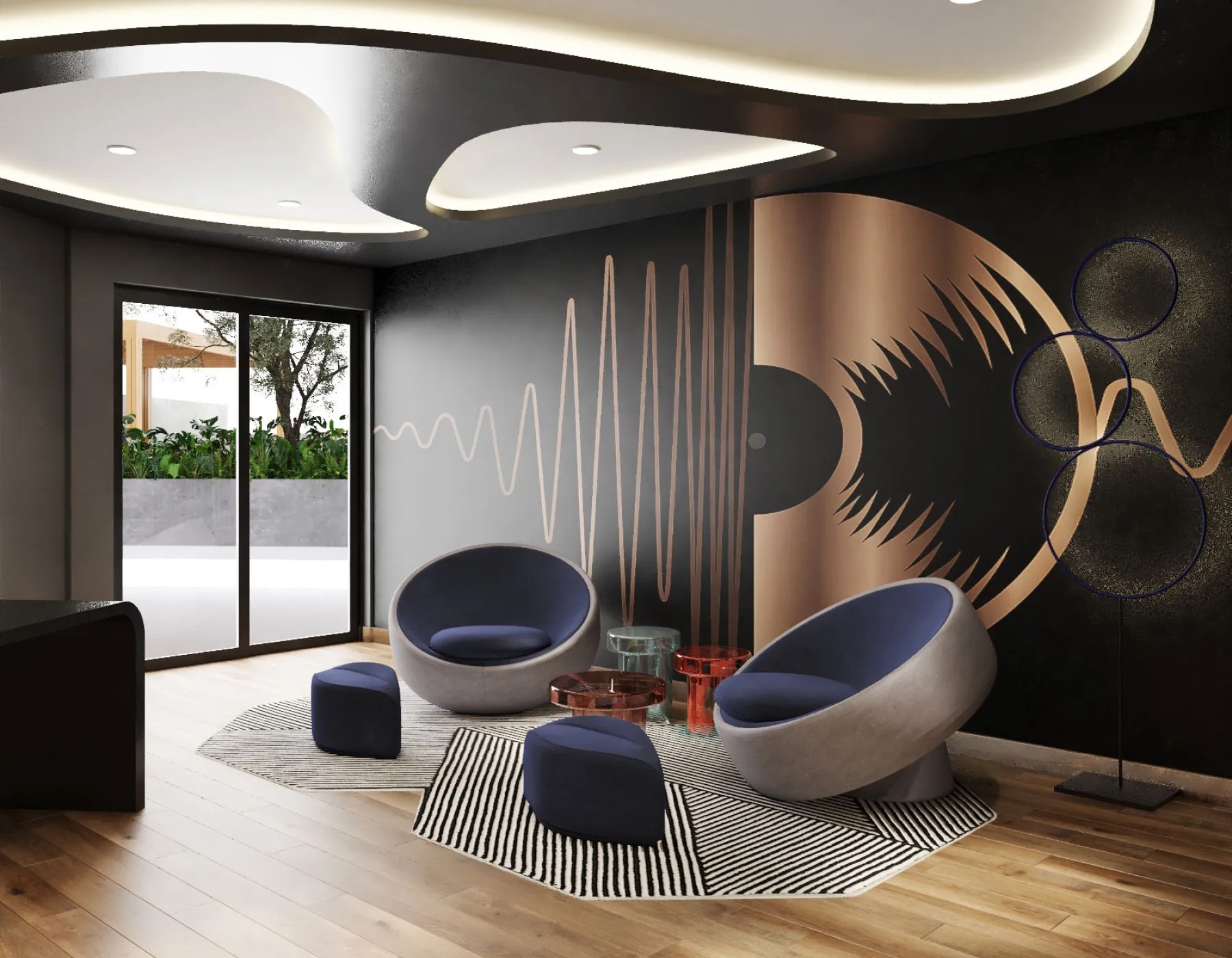 Seven Park – Lounge terrace access