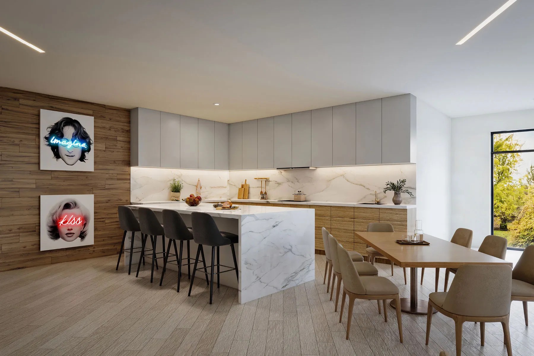 Seven Park – Party room kitchen