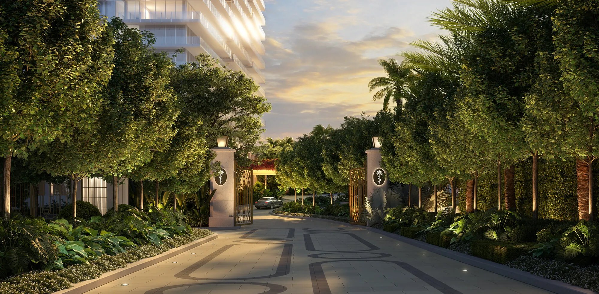 The Residences at Shell Bay – Entry drive