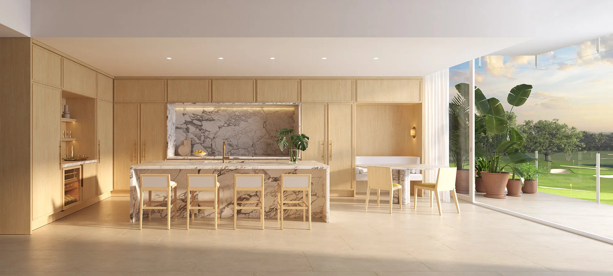 The Residences at Shell Bay – Residence kitchen dining