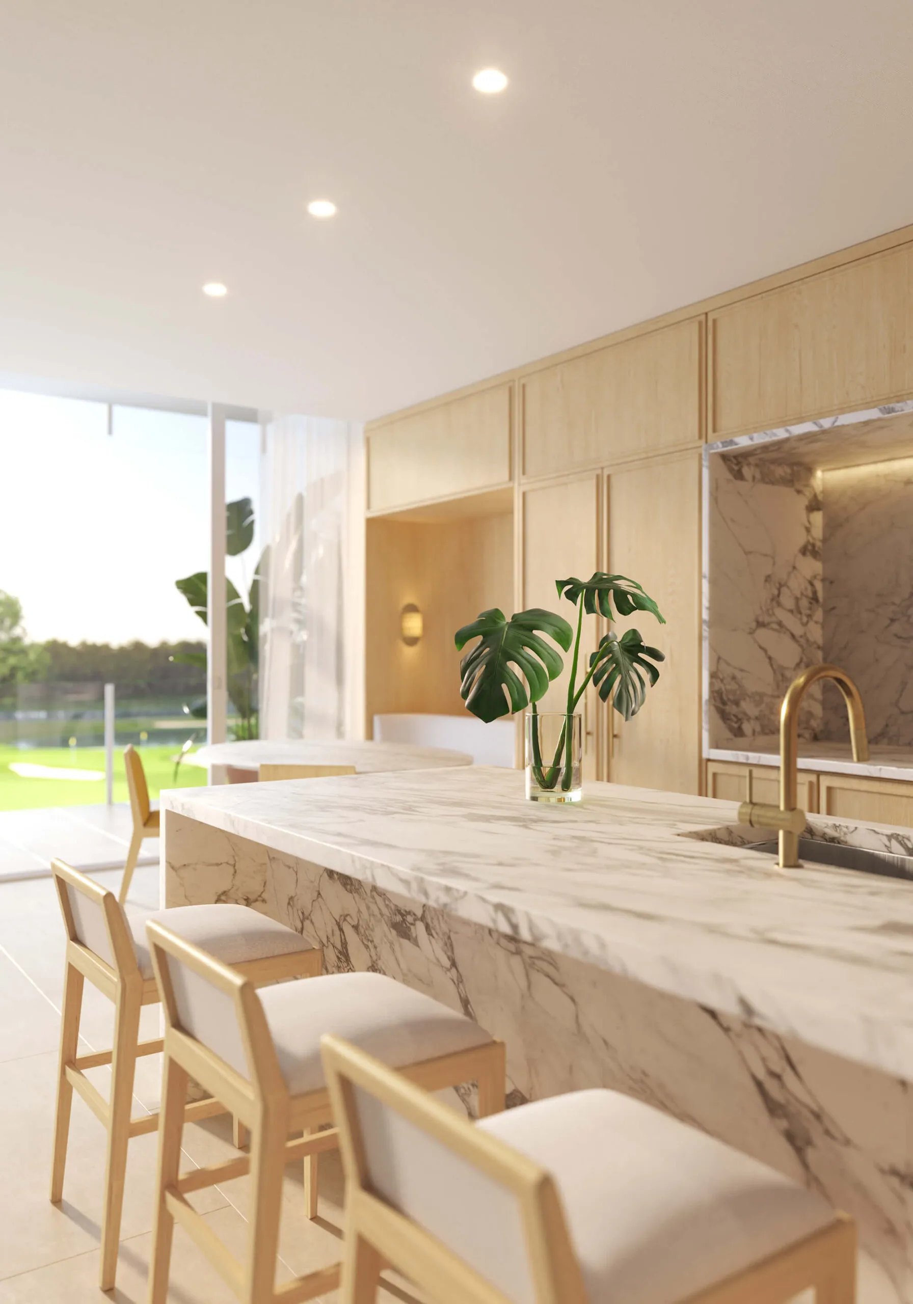 The Residences at Shell Bay – Residence kitchen island