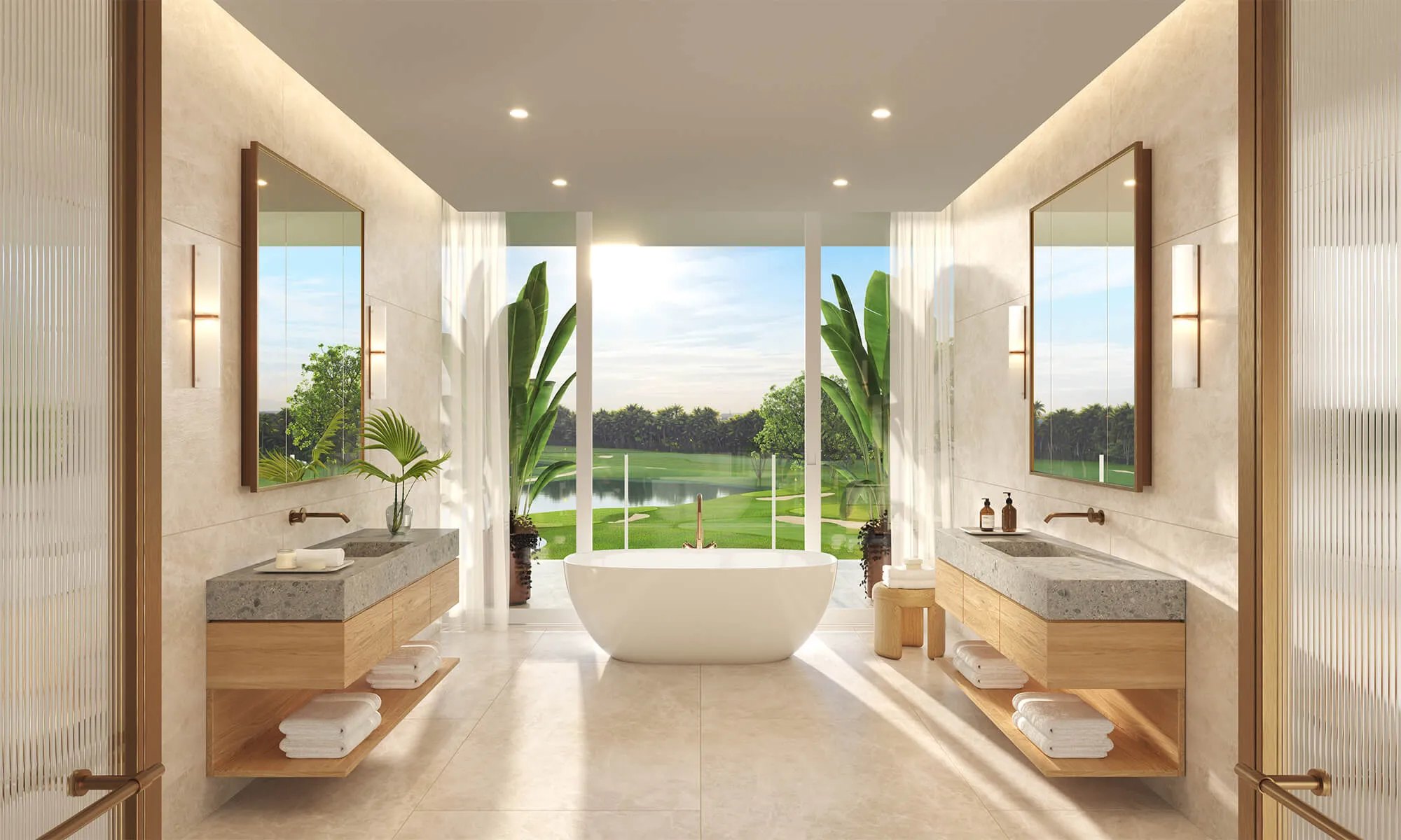 The Residences at Shell Bay – Residence primary bath view