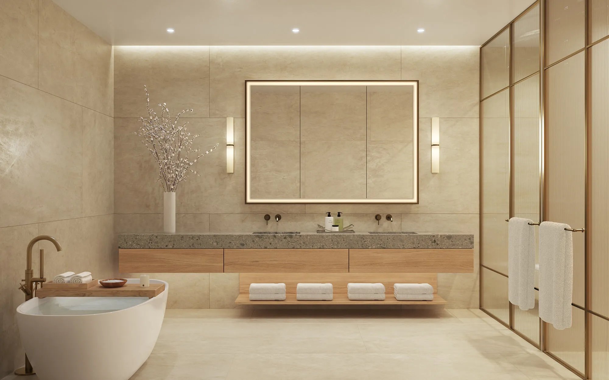 The Residences at Shell Bay – Residence primary bath