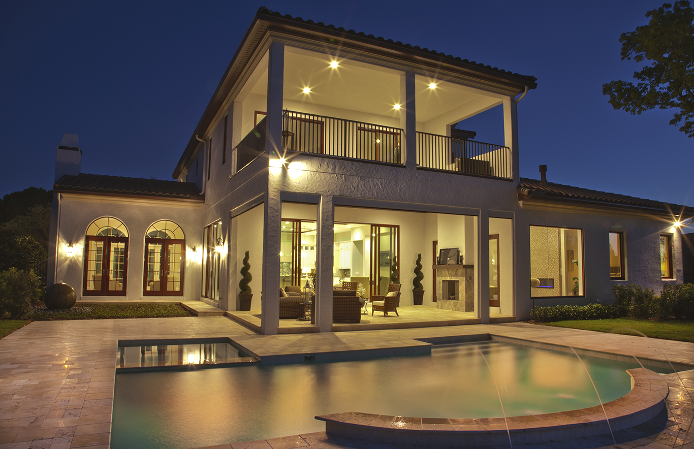 Silliman CitySide Rear Elevation Dusk – Castell Blau