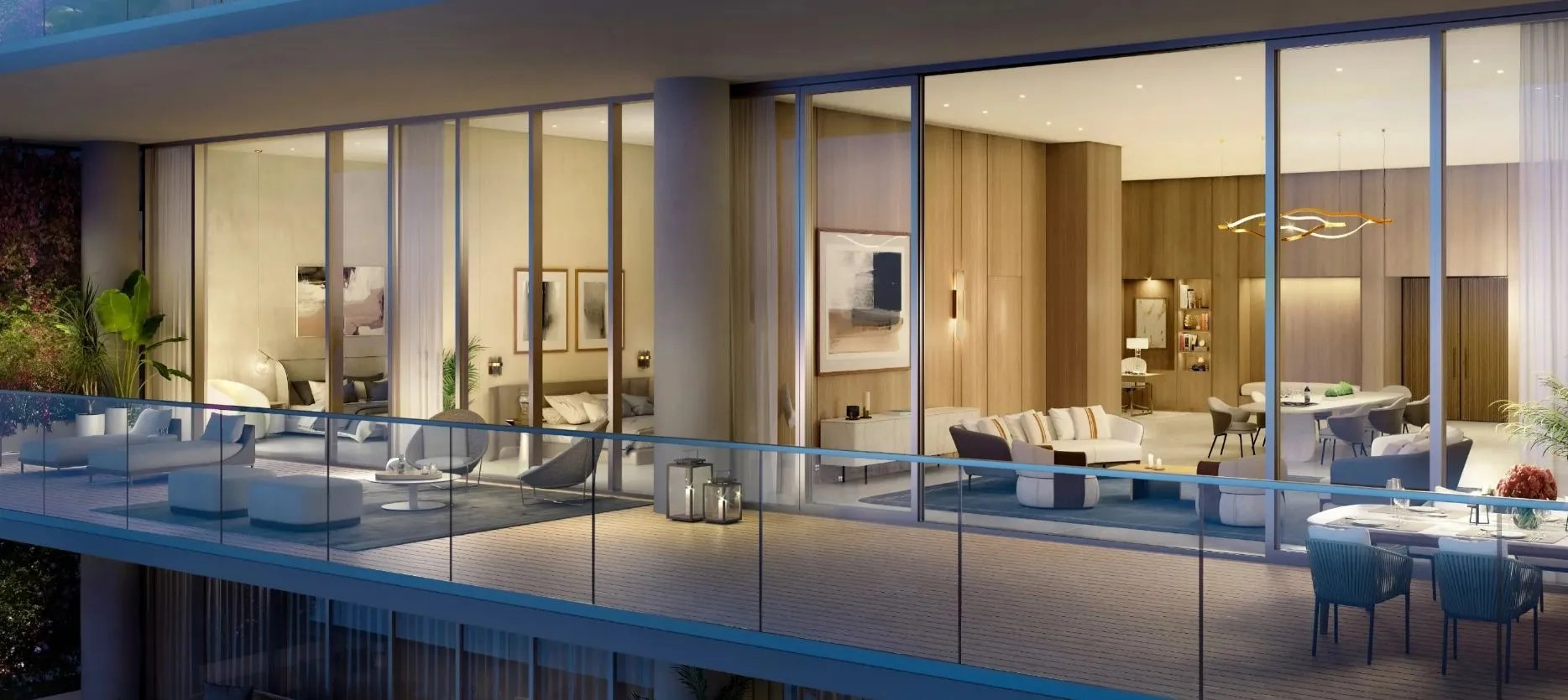 St. Regis Sunny Isles Beach – Residence living room and terrace