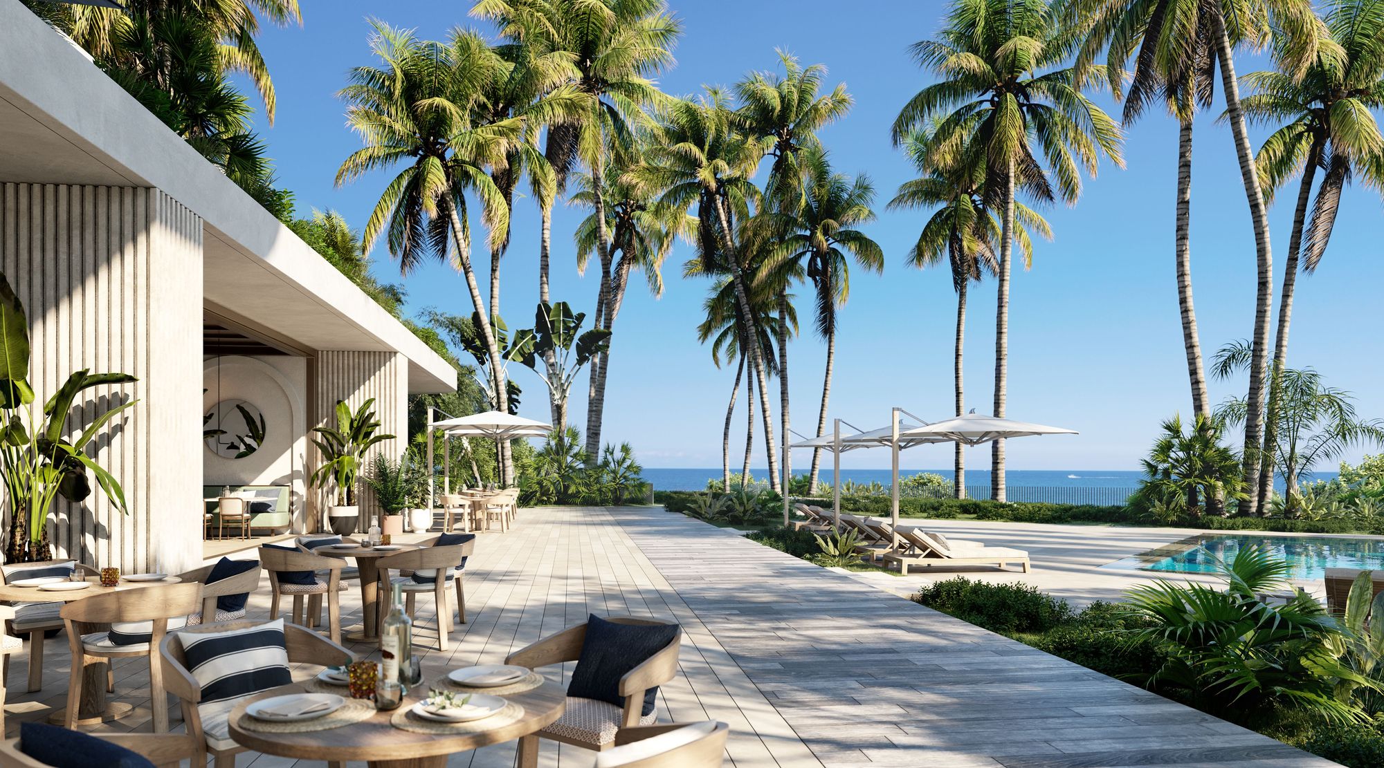 The Perigon Beach Deck – Castell Blau