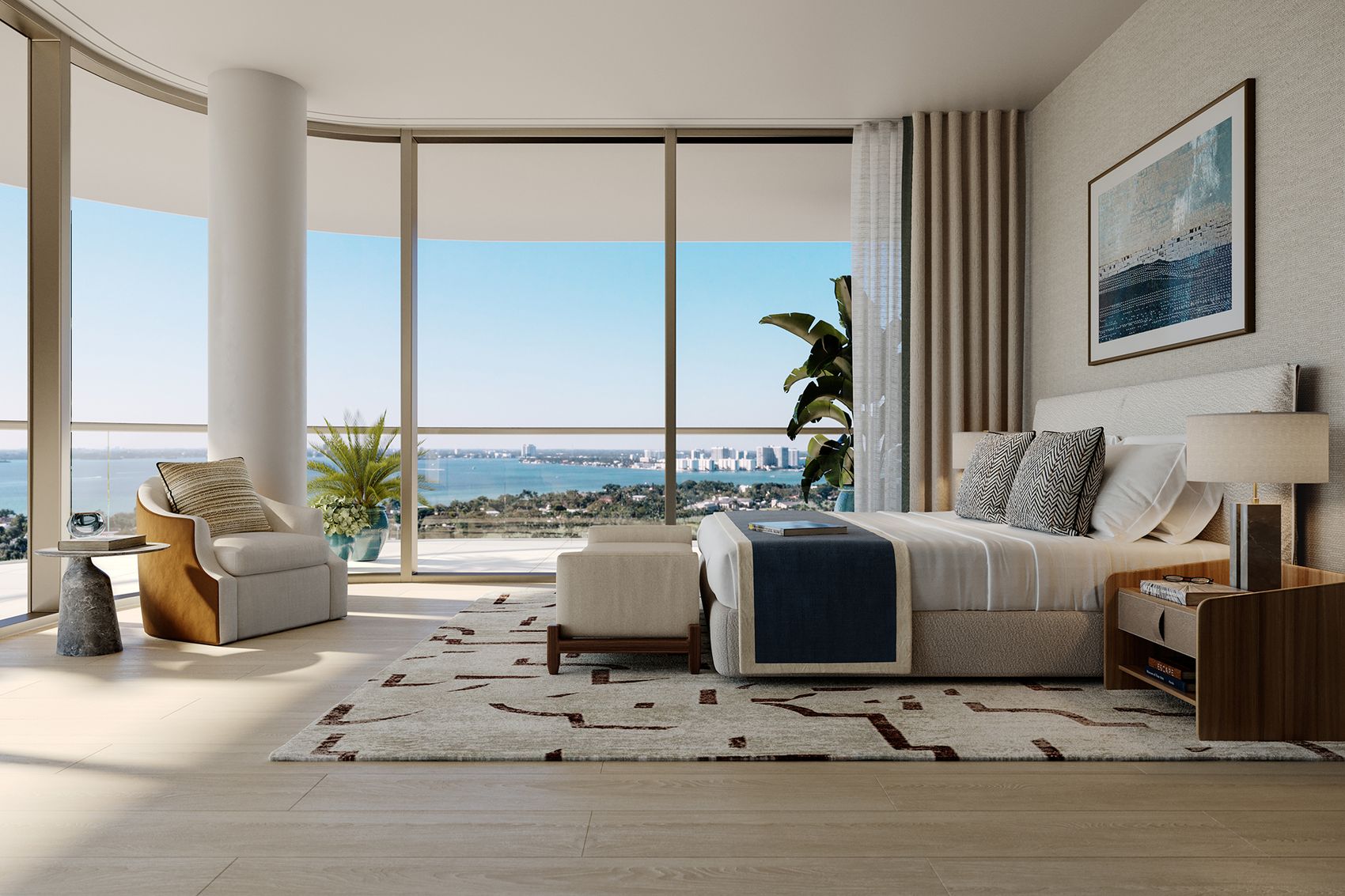 The Perigon Bedroom View – Castell Blau